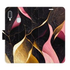 iSaprio Flipové puzdro - Gold Pink Marble 02 pre Samsung Galaxy A20e