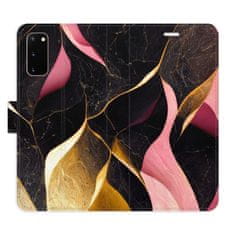 iSaprio Flipové puzdro - Gold Pink Marble 02 pre Samsung Galaxy S20