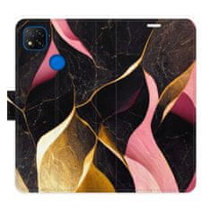 iSaprio Flipové puzdro - Gold Pink Marble 02 pre Xiaomi Redmi 9C