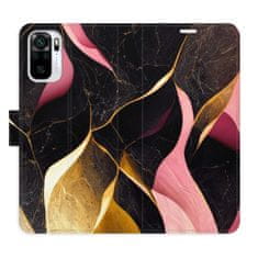 iSaprio Flipové puzdro - Gold Pink Marble 02 pre Xiaomi Redmi Note 10 / Note 10S