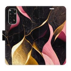 iSaprio Flipové puzdro - Gold Pink Marble 02 pre Xiaomi Redmi Note 11 / Note 11S