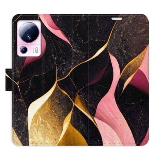 iSaprio Flipové puzdro - Gold Pink Marble 02 pre Xiaomi 13 Lite