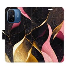 iSaprio Flipové puzdro - Gold Pink Marble 02 pre Xiaomi Redmi 12C