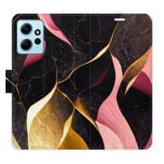 iSaprio Flipové puzdro - Gold Pink Marble 02 pre Xiaomi Redmi Note 12 5G