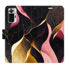 iSaprio Flipové puzdro - Gold Pink Marble 02 pre Xiaomi Redmi Note 10 Pro