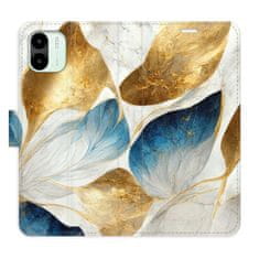 iSaprio Flipové puzdro - GoldBlue Leaves pre Xiaomi Redmi A1 / A2