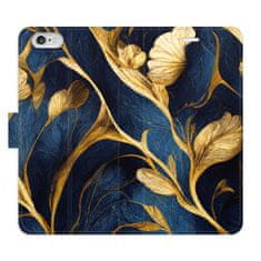 iSaprio Flipové puzdro - GoldBlue pre Apple iPhone 6