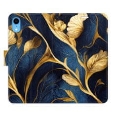 iSaprio Flipové puzdro - GoldBlue pre Apple iPhone Xr