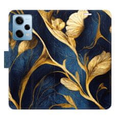 iSaprio Flipové puzdro - GoldBlue pre Xiaomi Redmi Note 12 Pro 5G