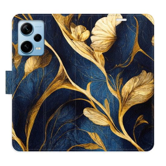 iSaprio Flipové puzdro - GoldBlue pre Xiaomi Redmi Note 12 Pro+ 5G