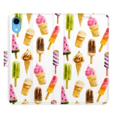 iSaprio Flipové puzdro - Ice Cream Pattern pre Apple iPhone Xr