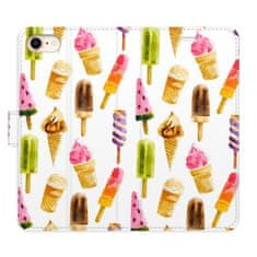 iSaprio Flipové puzdro - Ice Cream Pattern pre Apple iPhone SE 2020
