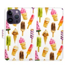 iSaprio Flipové puzdro - Ice Cream Pattern pre Apple iPhone 14 Pro