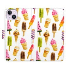 iSaprio Flipové puzdro - Ice Cream Pattern pre Apple iPhone 14 Plus