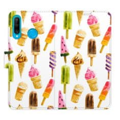 iSaprio Flipové puzdro - Ice Cream Pattern pre Huawei P30 Lite