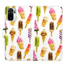 iSaprio Flipové puzdro - Ice Cream Pattern pre Xiaomi Redmi Note 10 / Note 10S
