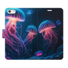 iSaprio Flipové puzdro - Jellyfish pre Apple iPhone 5/5S/SE