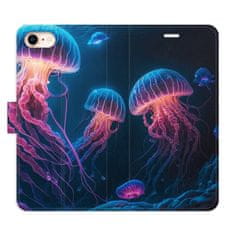 iSaprio Flipové puzdro - Jellyfish pre Apple iPhone SE 2020
