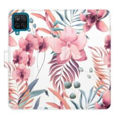 iSaprio Flipové puzdro - Pink Flowers 02 pre Samsung Galaxy A12