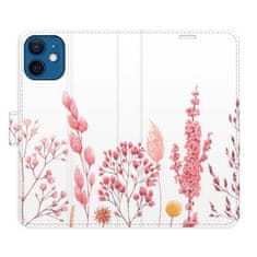 iSaprio Flipové puzdro - Pink Flowers 03 pre Apple iPhone 12 Mini