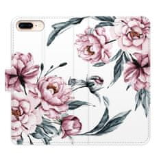 iSaprio Flipové puzdro - Pink Flowers pre Apple iPhone 7 Plus / 8 Plus