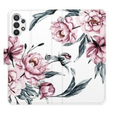 iSaprio Flipové puzdro - Pink Flowers pre Samsung Galaxy A32 5G