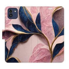 iSaprio Flipové puzdro - Pink Leaves pre Samsung Galaxy A03