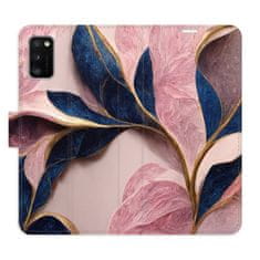 iSaprio Flipové puzdro - Pink Leaves pre Samsung Galaxy A41