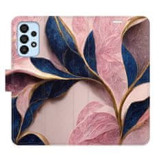 iSaprio Flipové puzdro - Pink Leaves pre Samsung Galaxy A33 5G