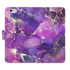 iSaprio Flipové puzdro - Purple Marble pre Apple iPhone 6