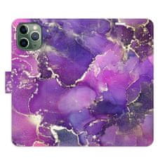 iSaprio Flipové puzdro - Purple Marble pre Apple iPhone 11 Pro