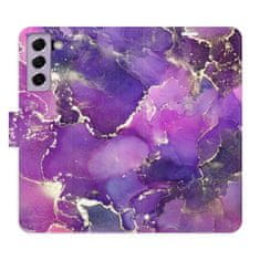 iSaprio Flipové puzdro - Purple Marble pre Samsung Galaxy S21 FE 5G