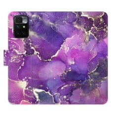 iSaprio Flipové puzdro - Purple Marble pre Xiaomi Redmi 10