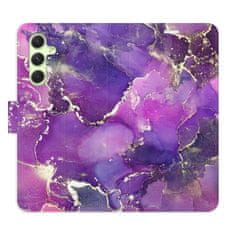 iSaprio Flipové puzdro - Purple Marble pre Samsung Galaxy A54 5G