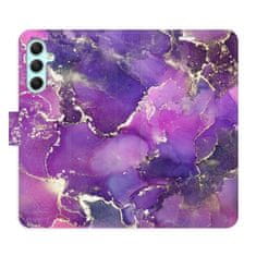 iSaprio Flipové puzdro - Purple Marble pre Samsung Galaxy A34 5G