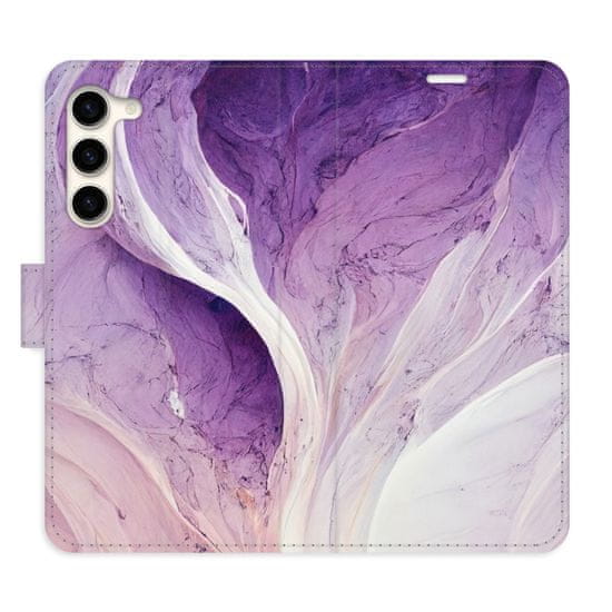 iSaprio Flipové puzdro - Purple Paint pre Samsung Galaxy S23+ 5G
