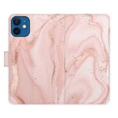 iSaprio Flipové puzdro - RoseGold Marble pre Apple iPhone 12 Mini