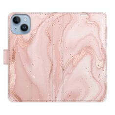 iSaprio Flipové puzdro - RoseGold Marble pre Apple iPhone 14