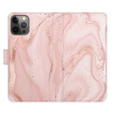 iSaprio Flipové puzdro - RoseGold Marble pre Apple iPhone 12 / 12 Pro