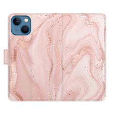 iSaprio Flipové puzdro - RoseGold Marble pre Apple iPhone 13 mini