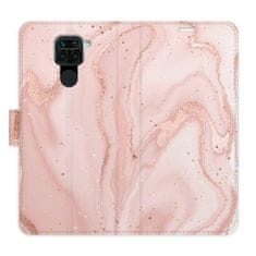 iSaprio Flipové puzdro - RoseGold Marble pre Xiaomi Redmi Note 9