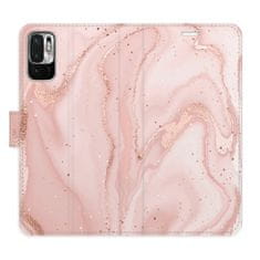 iSaprio Flipové puzdro - RoseGold Marble pre Xiaomi Redmi Note 10 5G