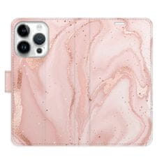 iSaprio Flipové puzdro - RoseGold Marble pre Apple iPhone 15 Pro