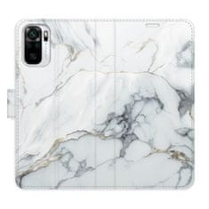 iSaprio Flipové puzdro - SilverMarble 15 pre Xiaomi Redmi Note 10 / Note 10S