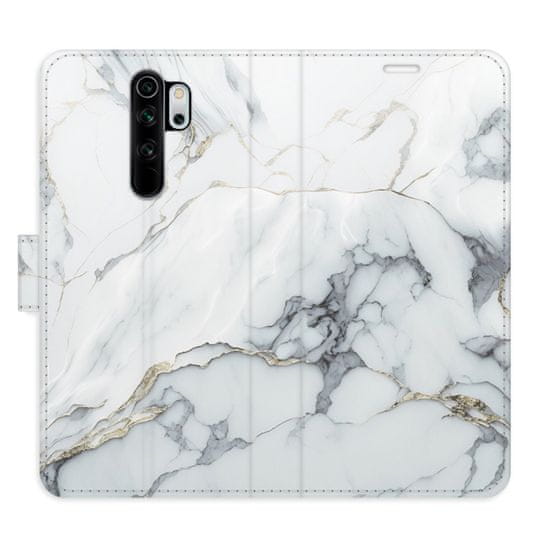 iSaprio Flipové puzdro - SilverMarble 15 pre Xiaomi Redmi Note 8 Pro