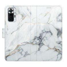 iSaprio Flipové puzdro - SilverMarble 15 pre Xiaomi Redmi Note 10 Pro