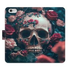 iSaprio Flipové puzdro - Skull in Roses 02 pre Apple iPhone 6