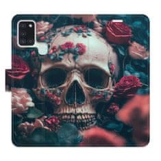 iSaprio Flipové puzdro - Skull in Roses 02 pre Samsung Galaxy A21s