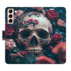 iSaprio Flipové puzdro - Skull in Roses 02 pre Samsung Galaxy S21