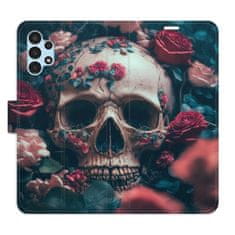 iSaprio Flipové puzdro - Skull in Roses 02 pre Samsung Galaxy A13 / A13 5G